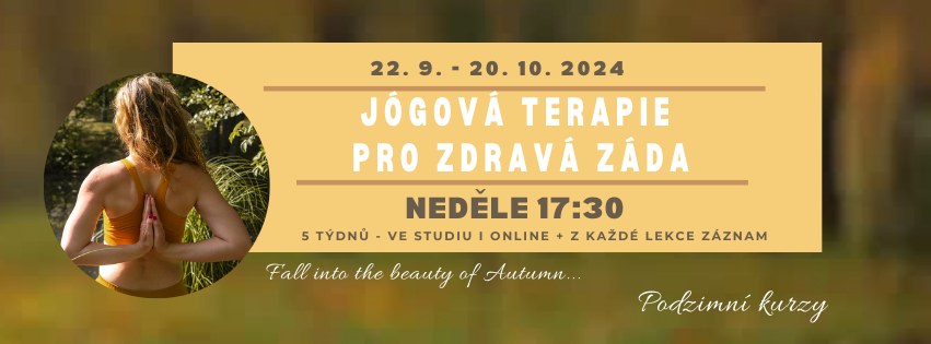 JÓGOVÁ TERAPIE PRO ZDRAVÁ ZÁDA