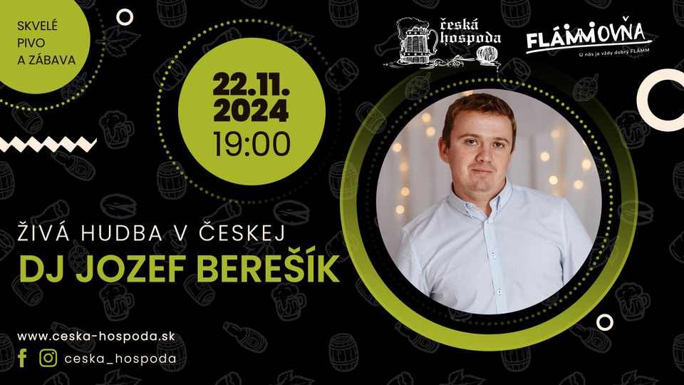 DJ BEREŠÍK v Českej hospode 22-11-2024