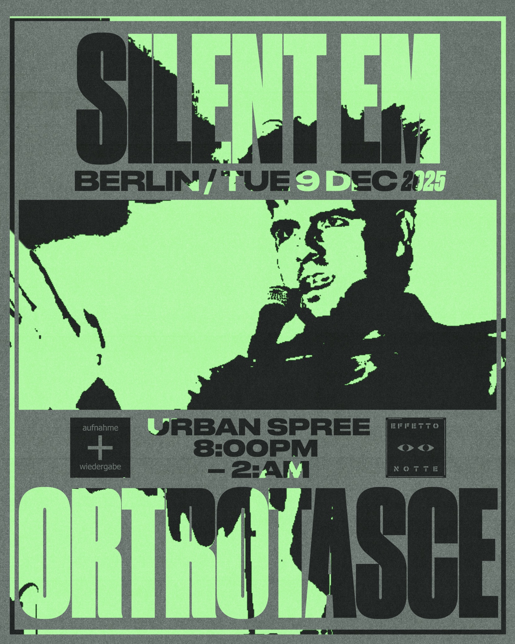 SILENT EM + ORTROTASCE live // Urban Spree, Berlin
