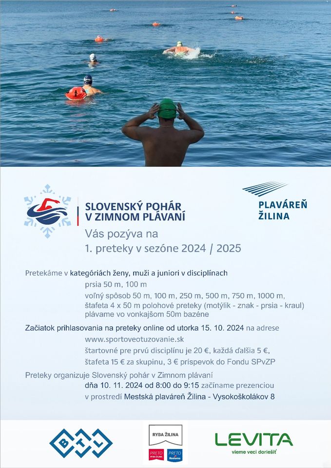 1. PRETEKY Mestská plaváreň ŽILINA, 10.11.2024 - SLOVENSKÝ POHÁR V ZIMNOM PLÁVANÍ 2024 / 2025