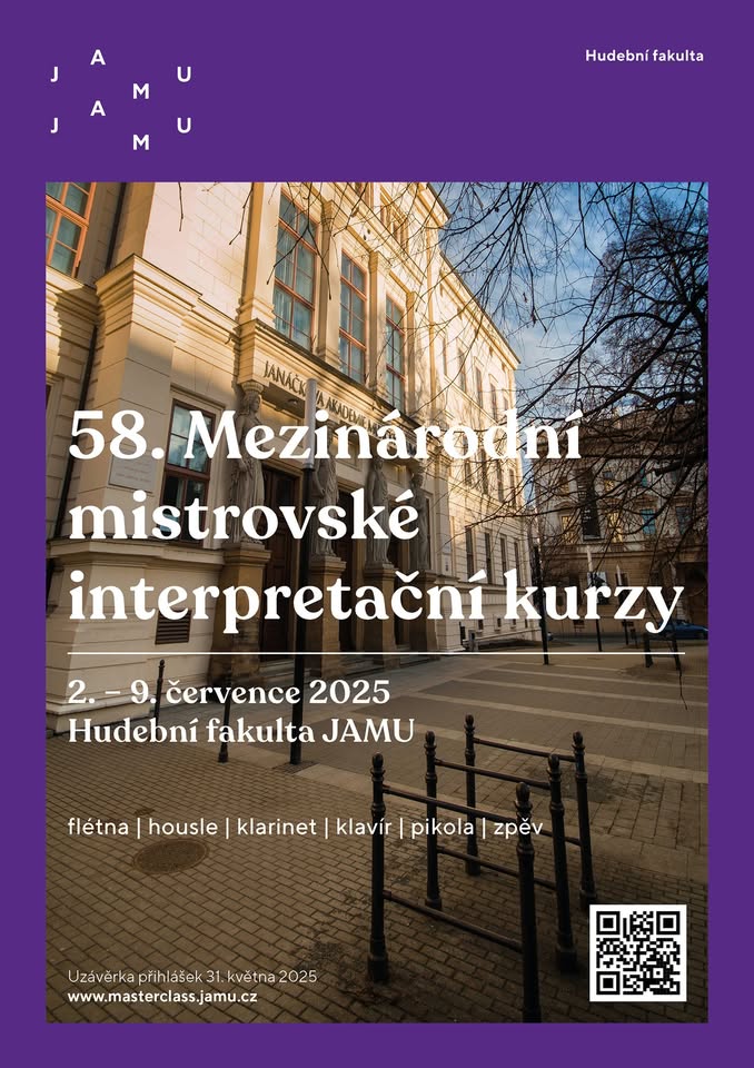 58. Mezinárodní mistrovské interpretační kurzy Hudební fakulty JAMU