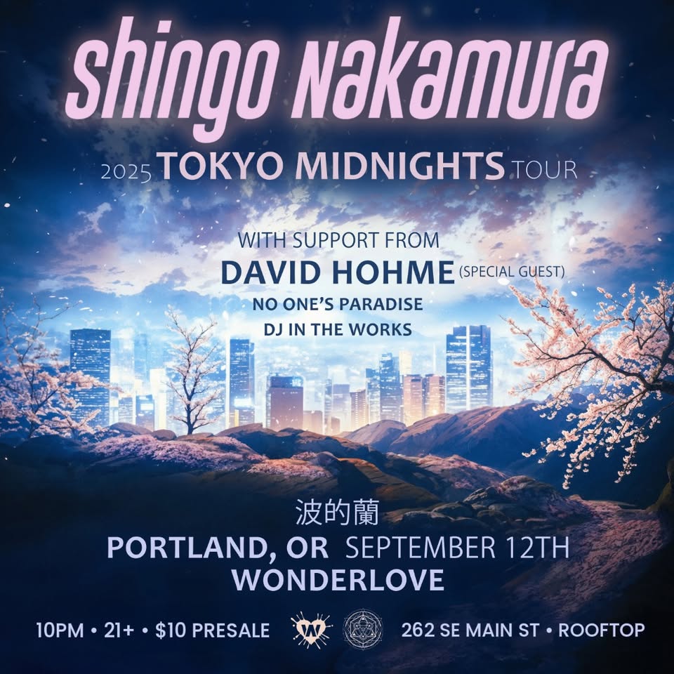 Shingo Nakamura, David Hohme + More @ Wonderlove Rooftop!