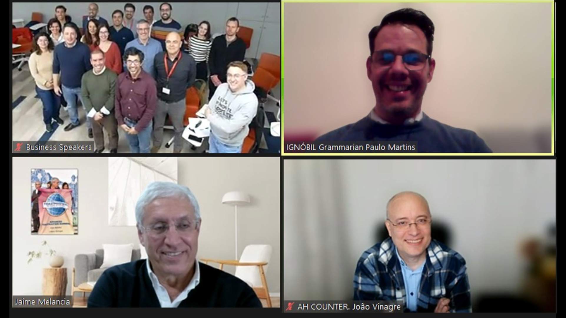 Public Speaking with Business Speakers TM (Hybrid Meeting) - Lisbon