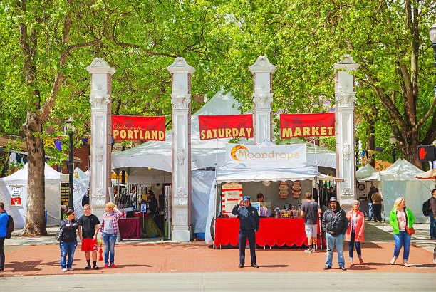 Saturday Market and waterfront walk