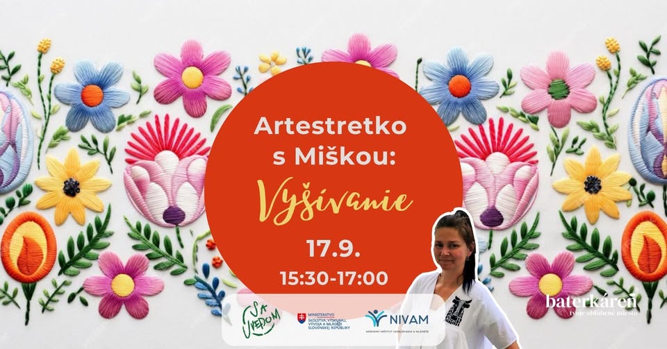 Artestretko s Miškou: Vyšívanie