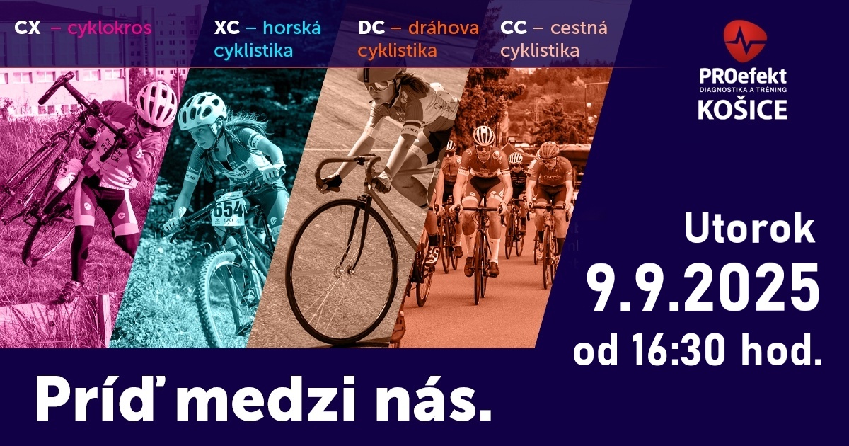Nábor do cyklistického klubu pre deti a mládež PROefekt Košice