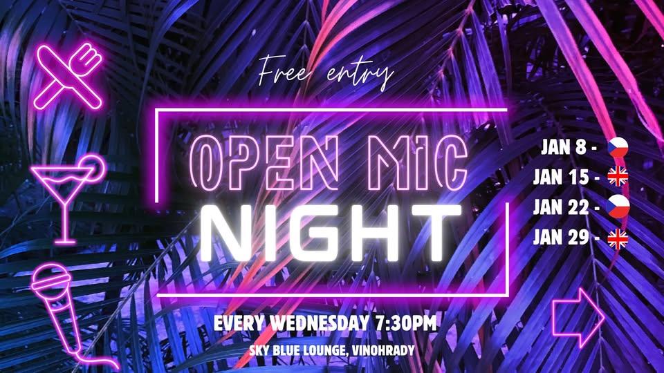 Free Open Mic in English