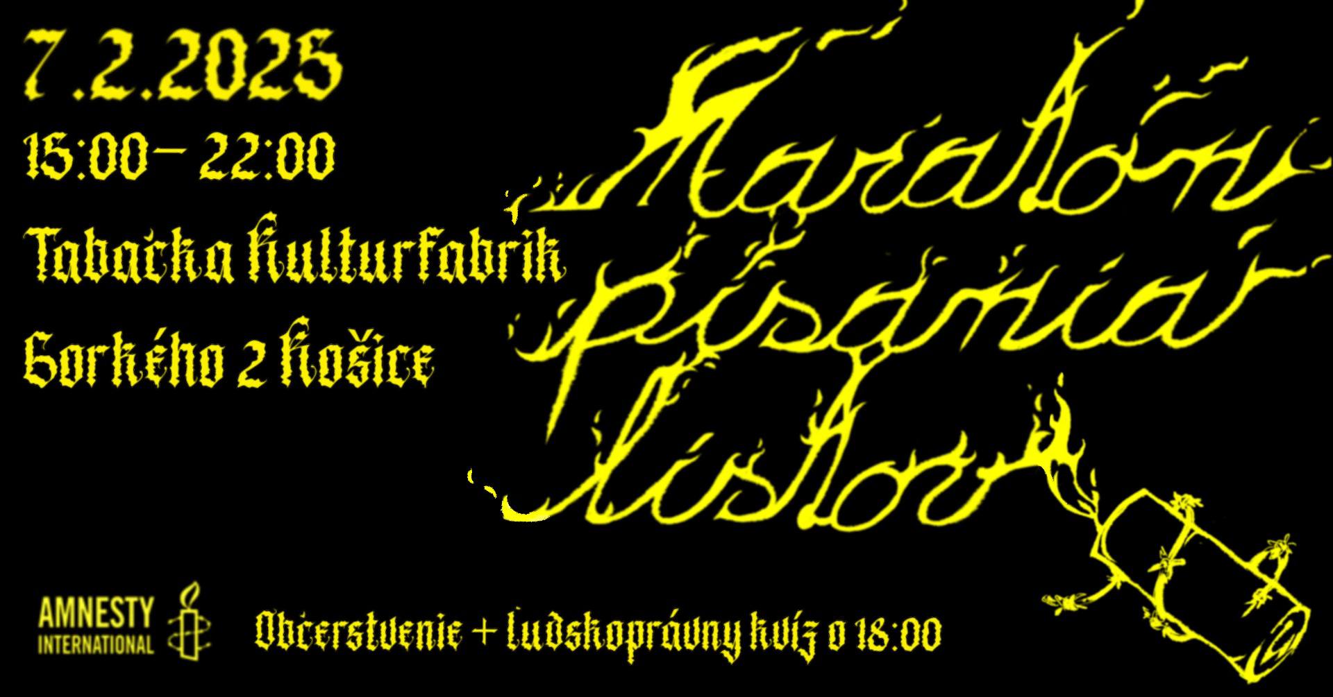 Maratón písania listov v Tabačke