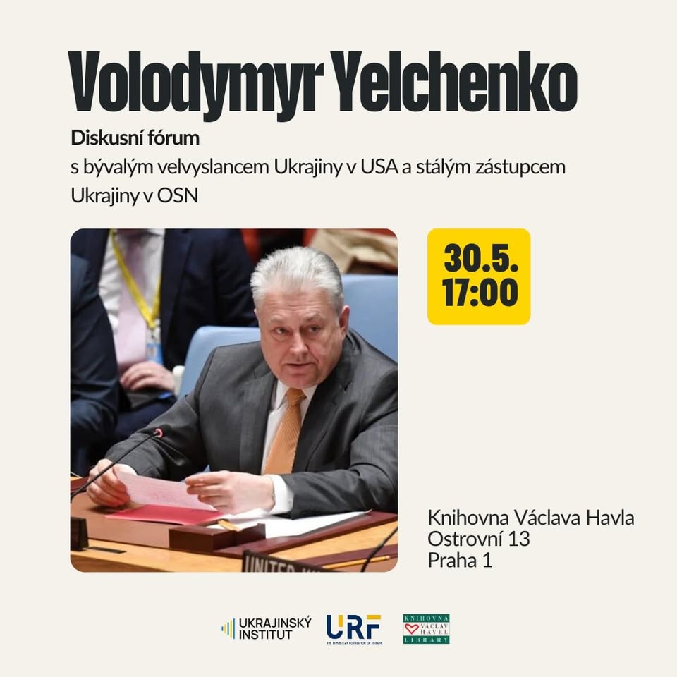 Diskusní fórum s bývalým velvyslancem Ukrajiny v USA Volodymyrem Yelchenkem