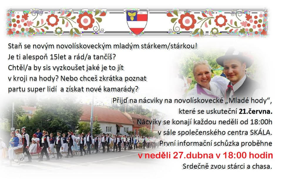 První nácvik na novolískovecké "Mladé hody 21.6.2025"