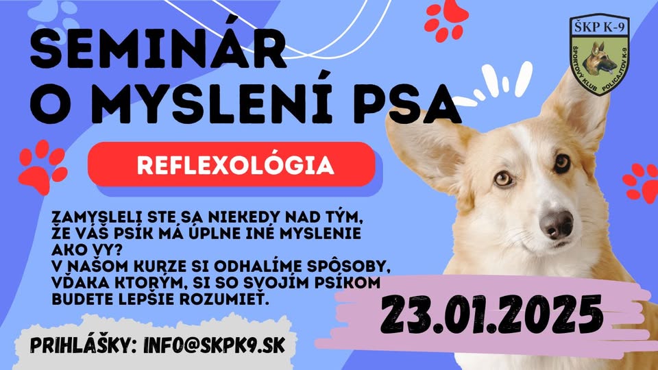 Seminár o myslení psa - Reflexológia