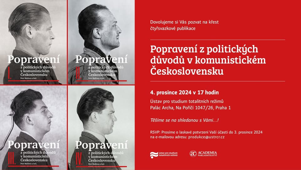 Popravení z politických důvodů v komunistickém Československu (křest knihy)