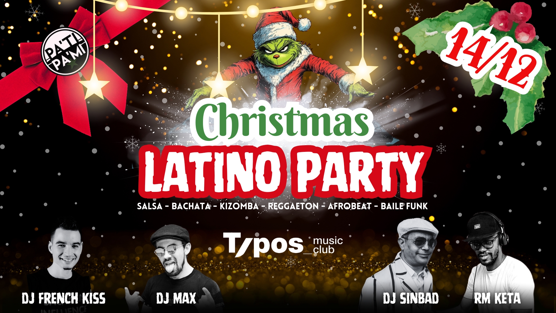 Christmas Latino Party - PaTi PaMi - Typos Music Club Brno