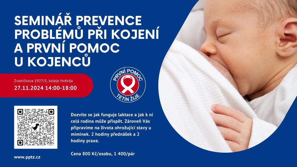 Seminář prevence problémů při kojení a první pomoc u kojenců