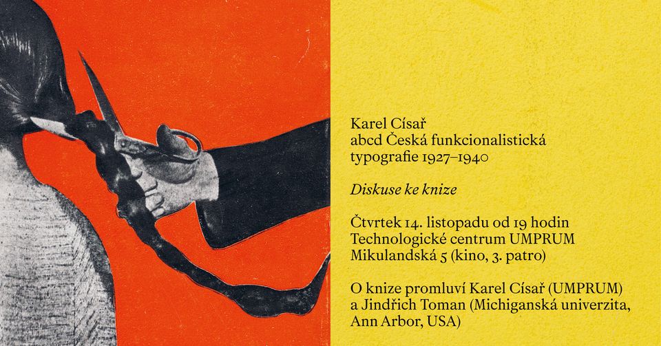 Diskuze ke knize - abcd Česká funkcionalistická typografie 1927–1940