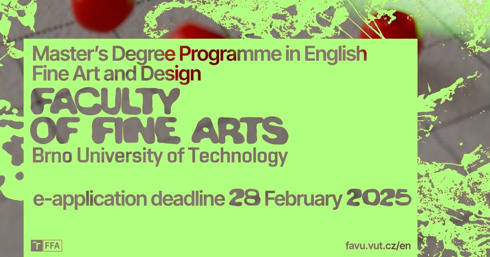 Application: Master’s Degree Programme in English (Fine Art and Design)