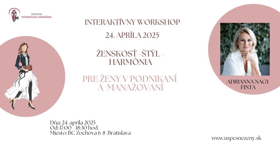 Workshop: Ženskosť - štýl - harmónia - elegancia