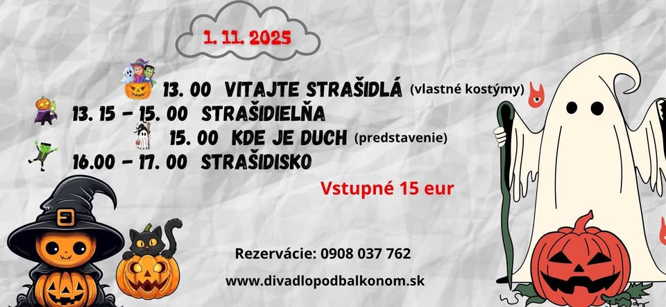 HALLOWEEN V DIVADLE POD BALKÓNOM