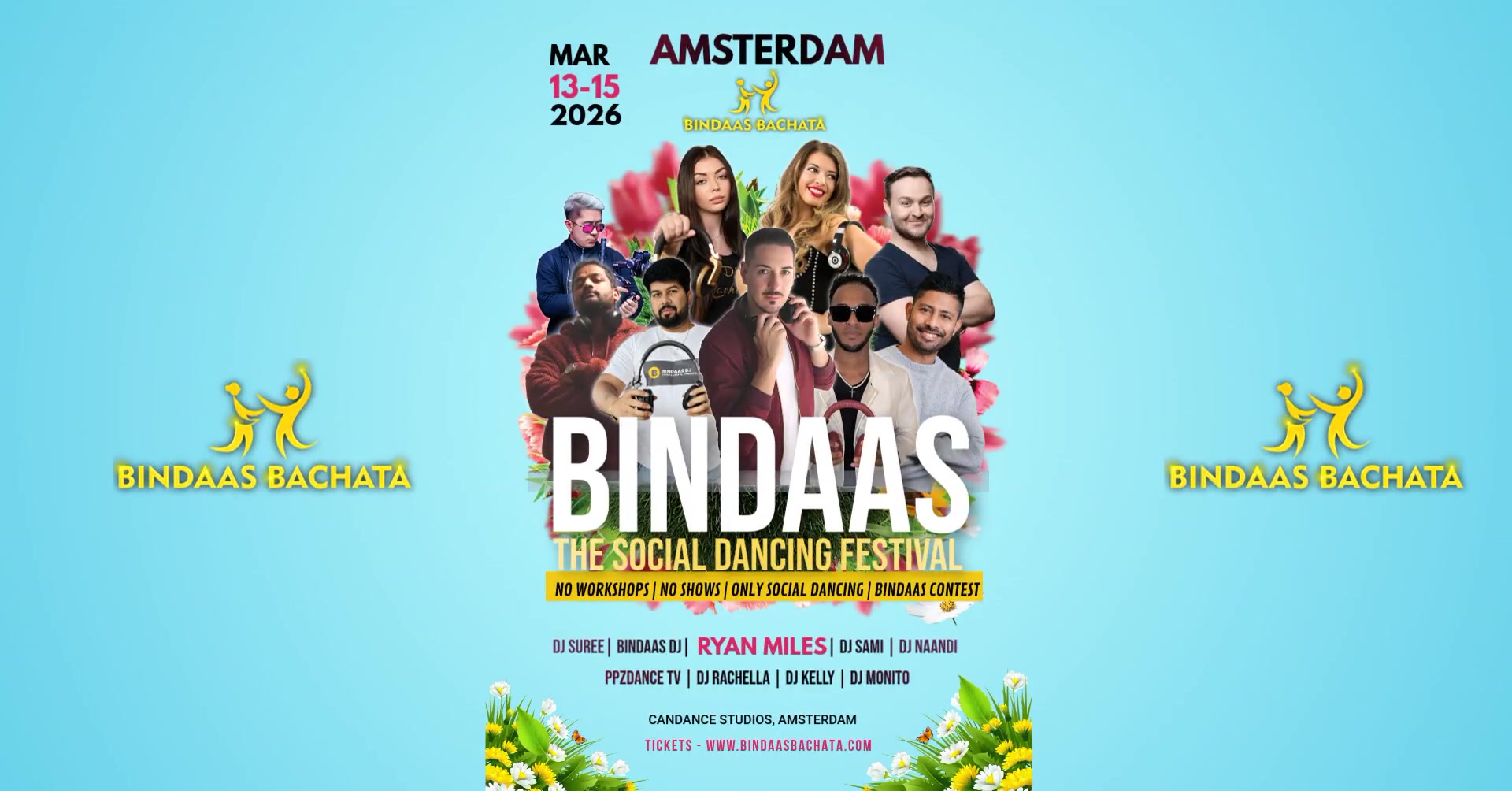 BINDAAS BACHATA - THE Social Dancing Festival in Amsterdam - 3rd year Anniversary