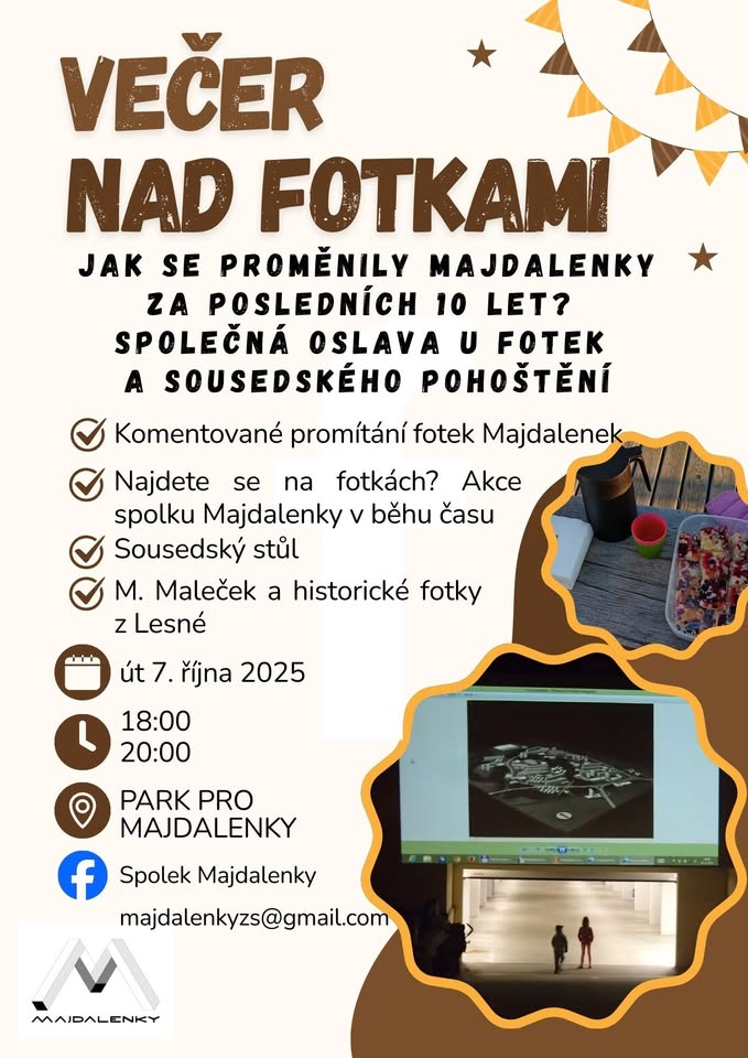 Sousedský večer nad fotkami