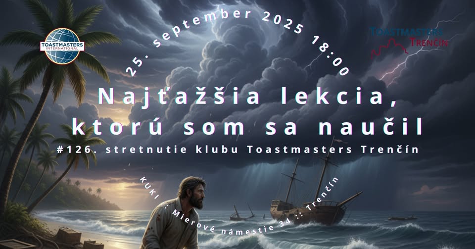 #126. stretnutie klubu Toastmasters Trenčín