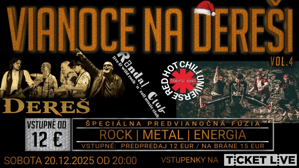 VIANOCE NA DEREŠI vol. 4 v Randall club Bratislava