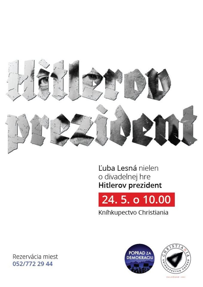 Hitlerov prezident - diskusia s Ľubou Lesnou