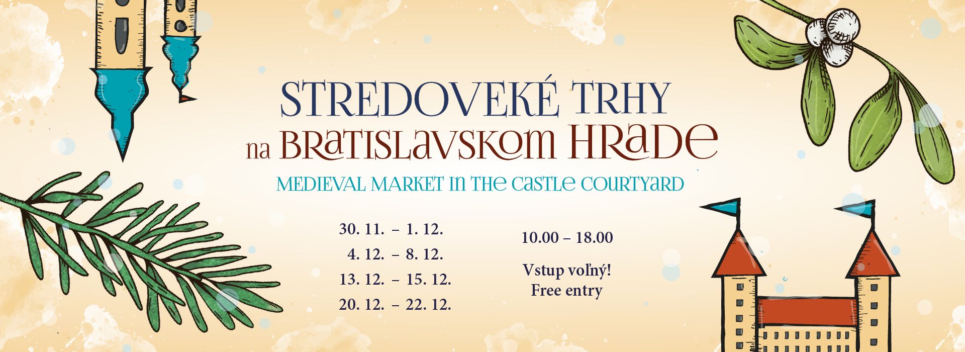 STREDOVEKÉ TRHY NA BRATISLAVSKOM HRADE - MEDIEVAL MARKET IN THE CASTLE COURTYARD