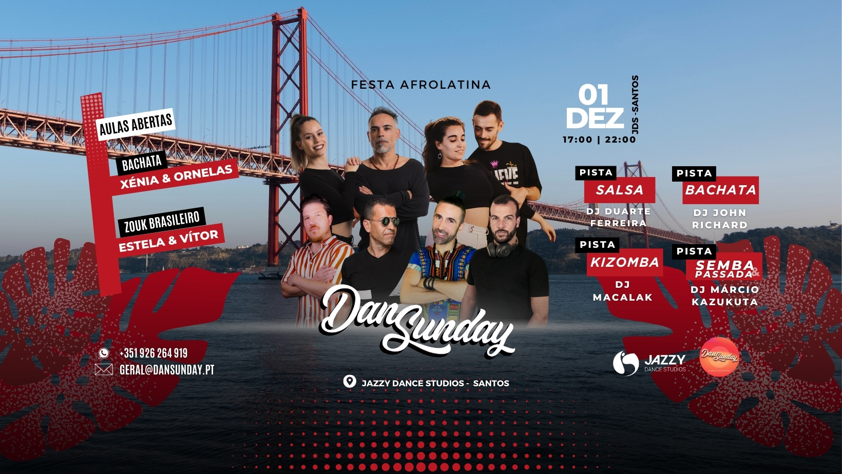 DanSunday | Festa Afrolatina | 1 DEZ | GINGA & TARRAXINHA Bootcamp by INÊS MIRANDA
