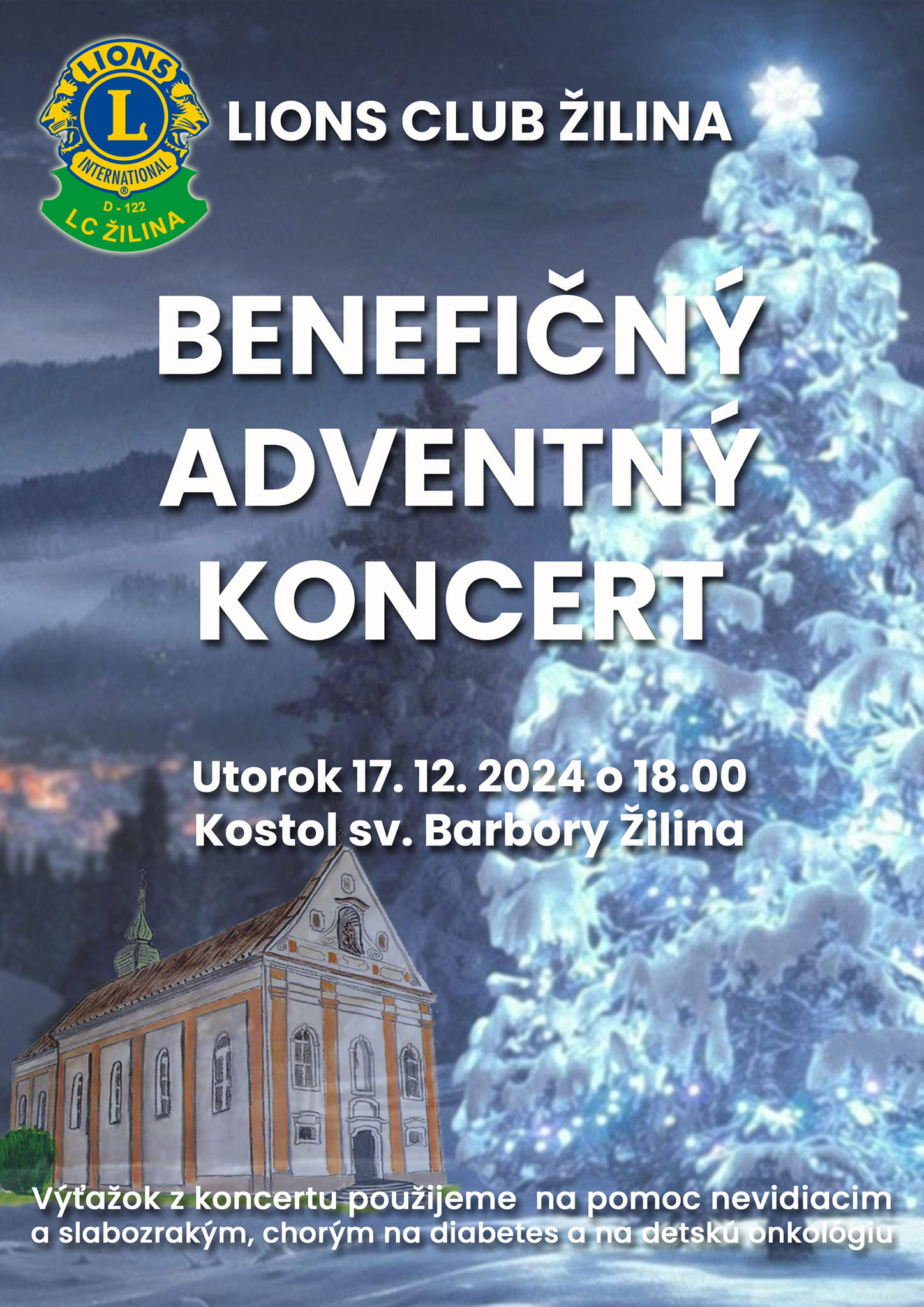 Adventný benefičný koncert LIONS CLUB Žilina
