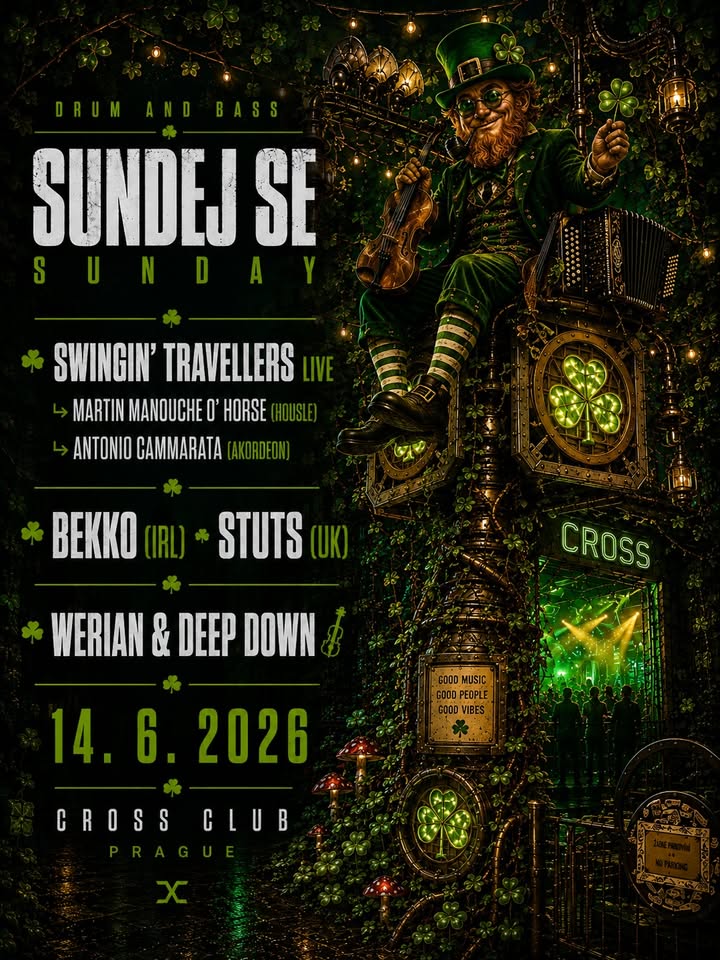 Sundej se SUNDAY | w/  Swingin' Travellers | Bekko (IRL) & Stuts (UK)
