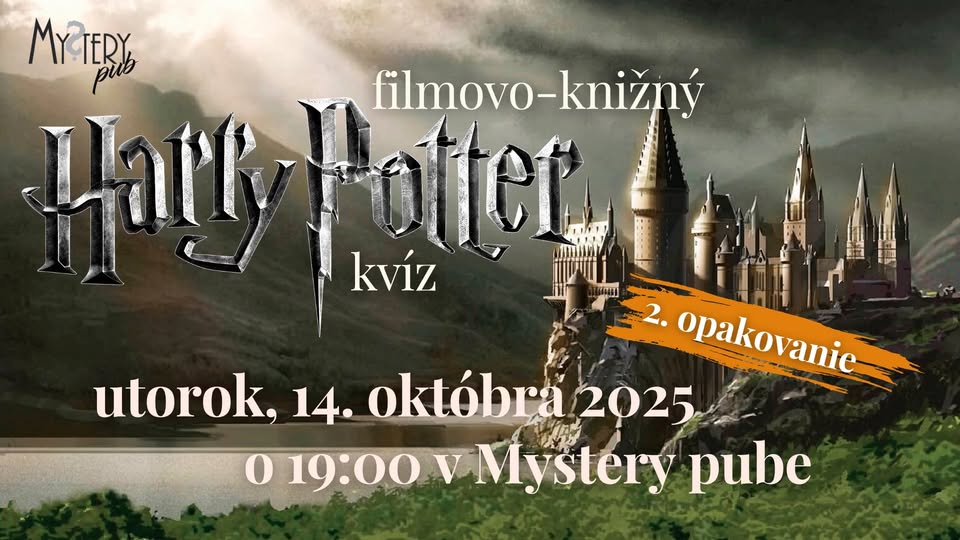Mystery filmovo-knižný Harry Potter kvíz 2. opakovanie