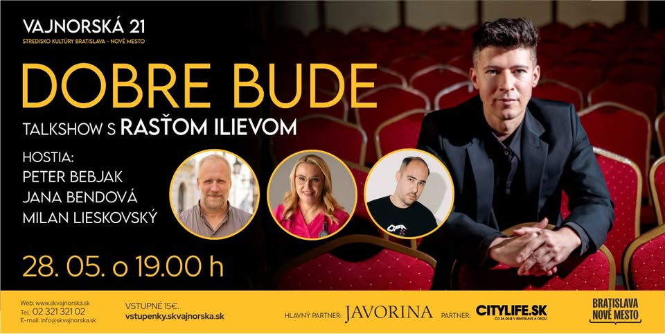 Dobre bude - talkshow s Rasťom Ilievom