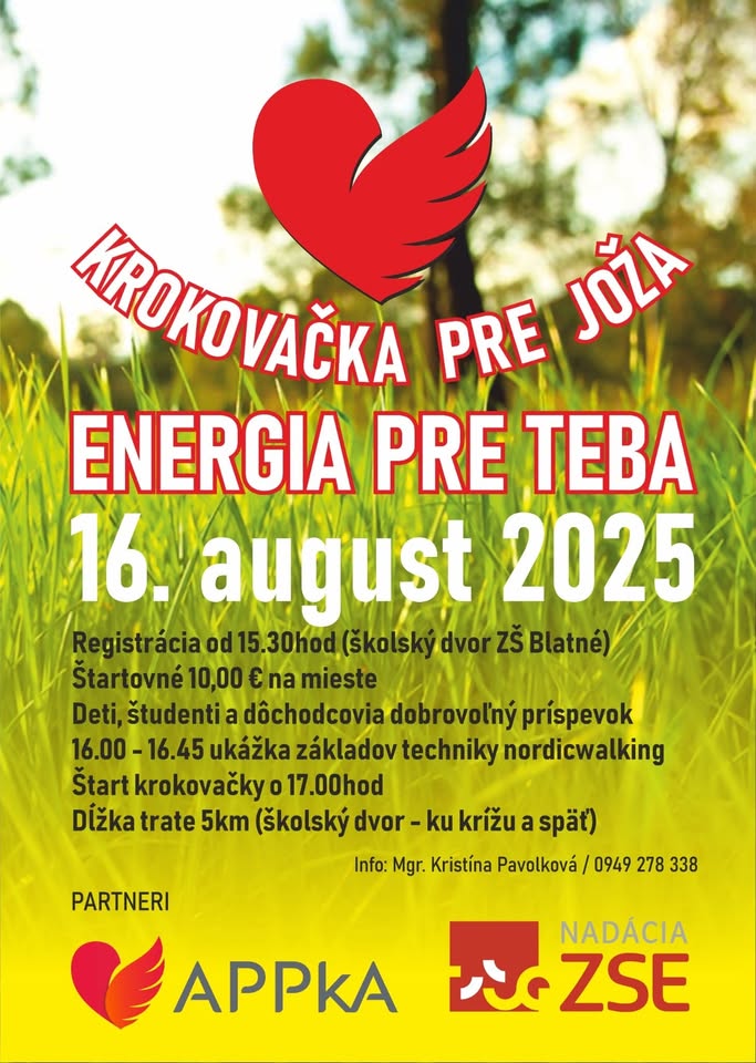Krokovačka pre Joža, energia pre Teba