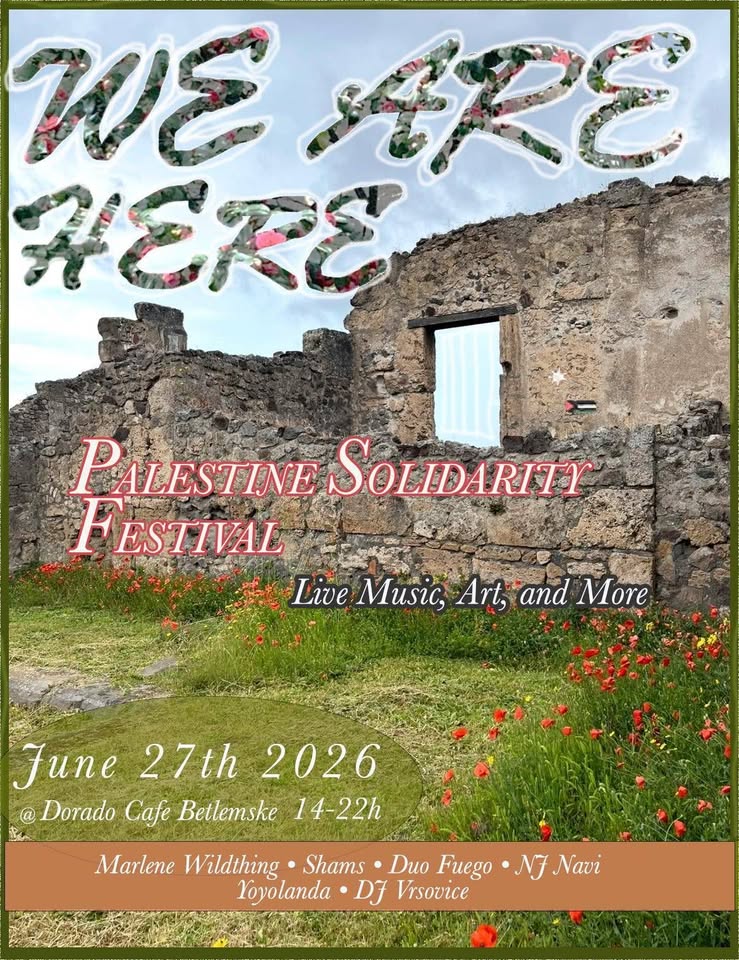 WE ARE HERE! II Palestine Solidarity Festival w/Marley Wildthing, Duo Fuego, Shams & more!