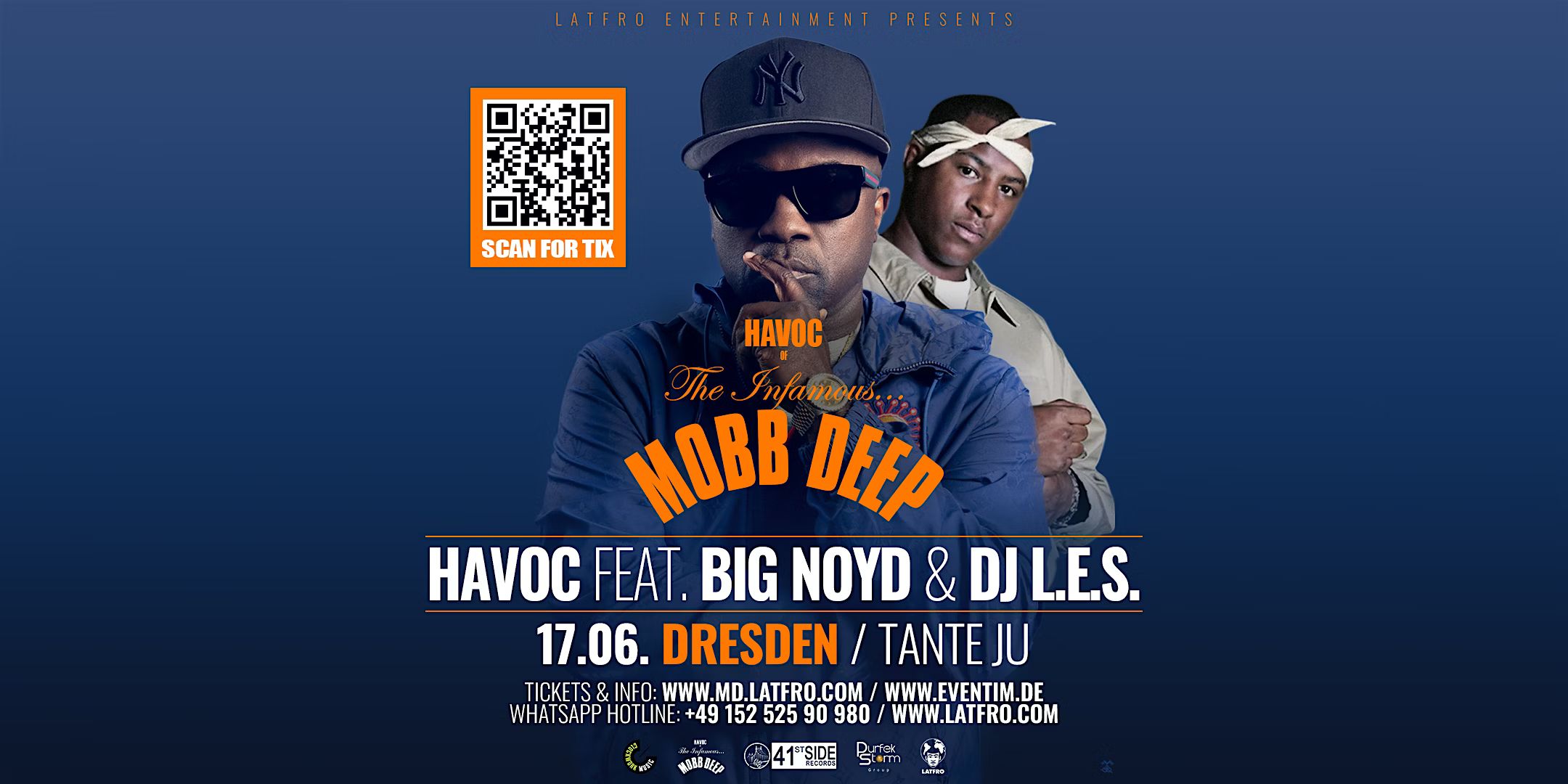 Mobb Deep (Havoc, Big Noyd, DJ.L.E.S.) Live in Dresden