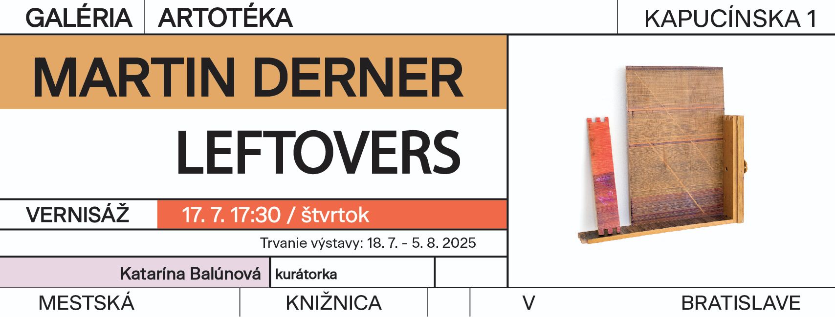 Martin Derner: Leftovers - vernisáž výstavy