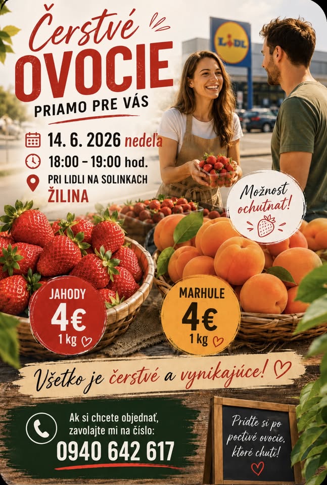 Predaj Jahôd a Marhúľ