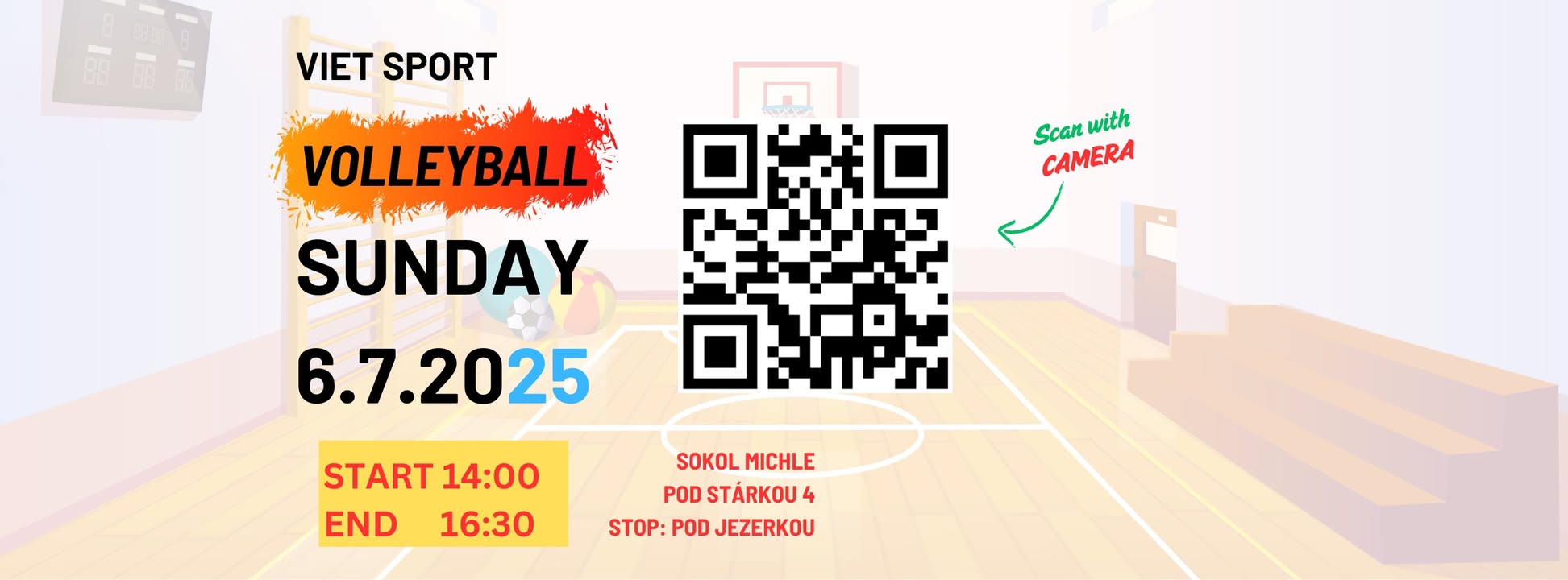 Viet Sport VOLLEYBALL 🐦13.7. 14:00 - 16:30 SOKOL MICHLE🐦