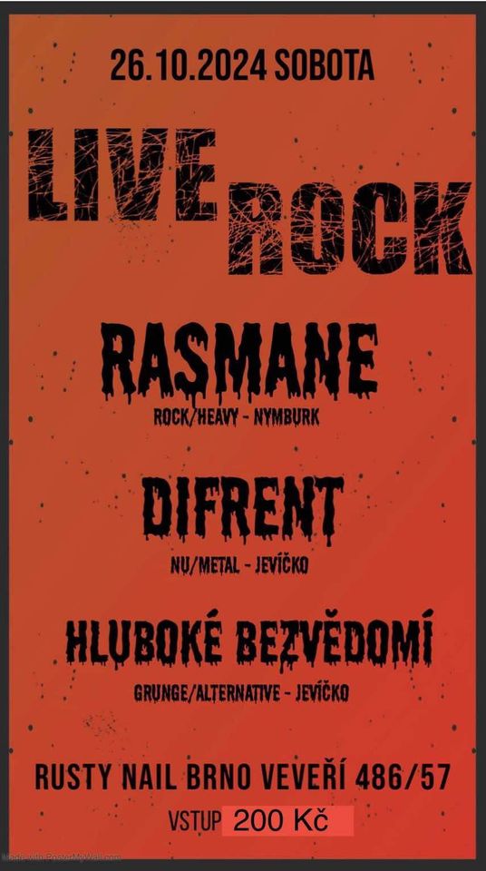 LIVE ROCK Rusty Nail (HB,DIFRENT,RASMANE)