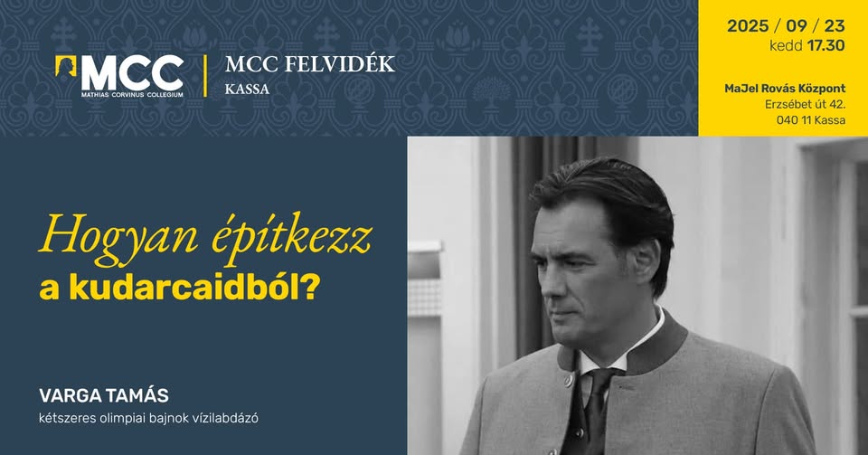 Az MCC Kassán - Varga Tamás: Hogyan építkezz a kudarcaidból?