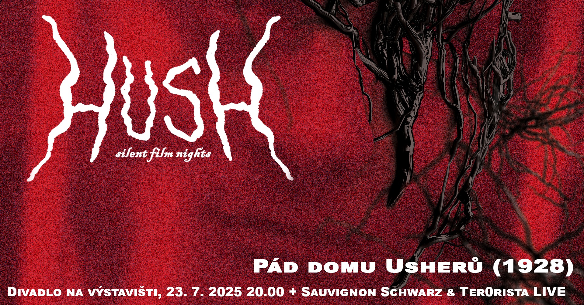 Pád domu Usherů (1928) + Sauvignon Schwarz & Ter0rista (LIVE) | HUSH: Silent Film Nights