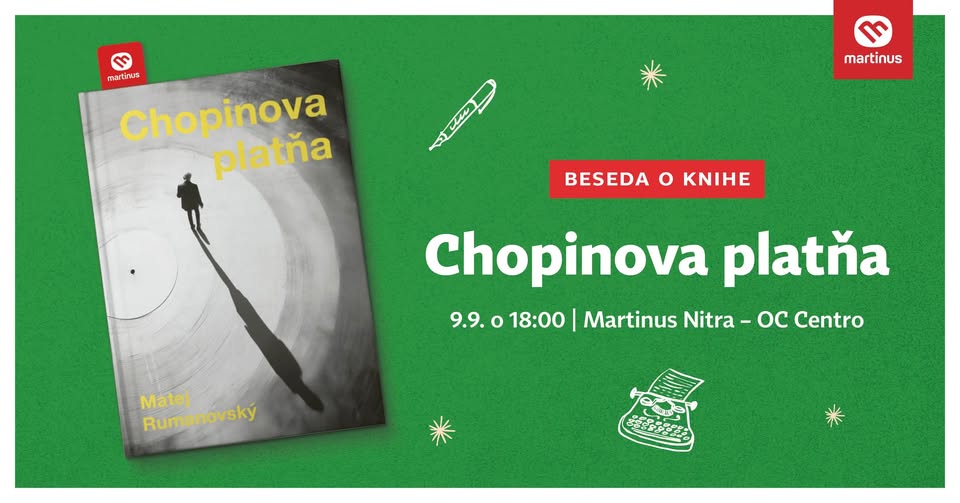 Chopinova platňa v Martinuse v Nitre v OC Centro