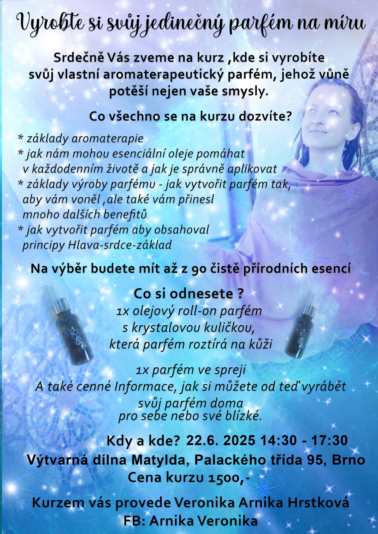 🌸Výroba osobního parfému 🌸Aromaterapie 🌸KURZ SE PŘESoUvÁ!!!