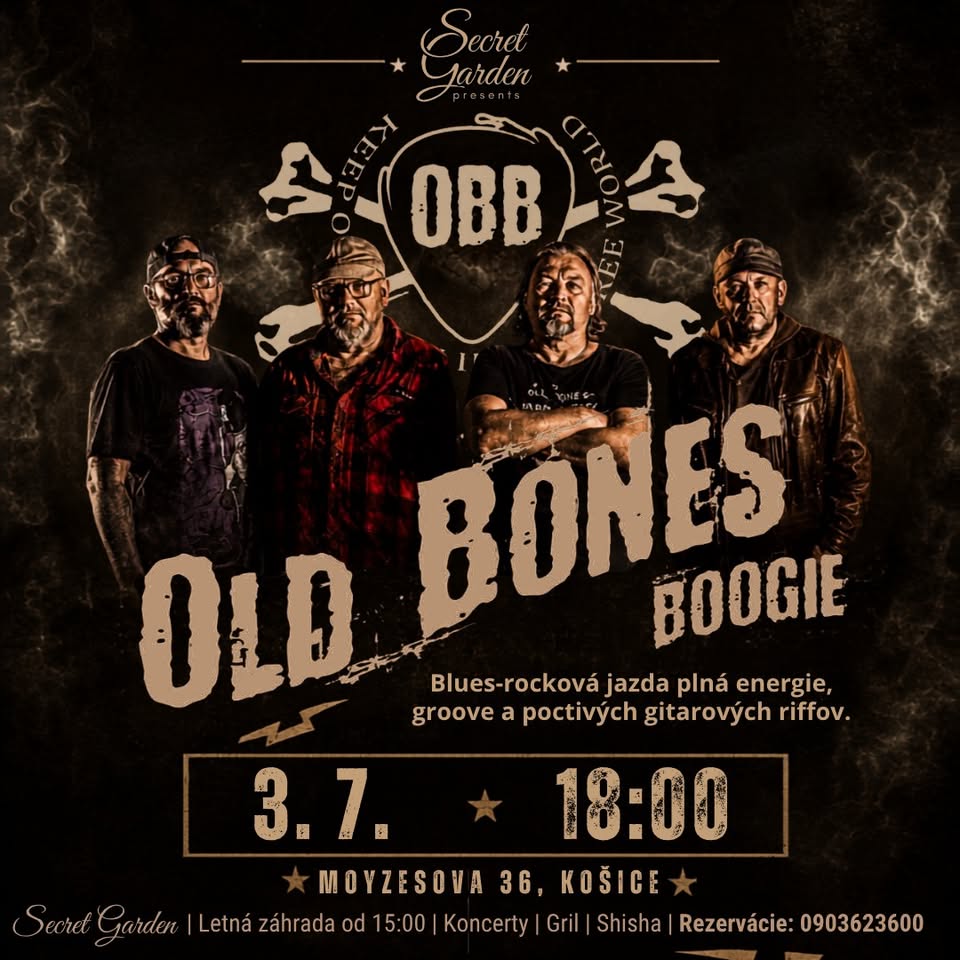 ZRUŠENÝ Koncert Old Bones Boogie
