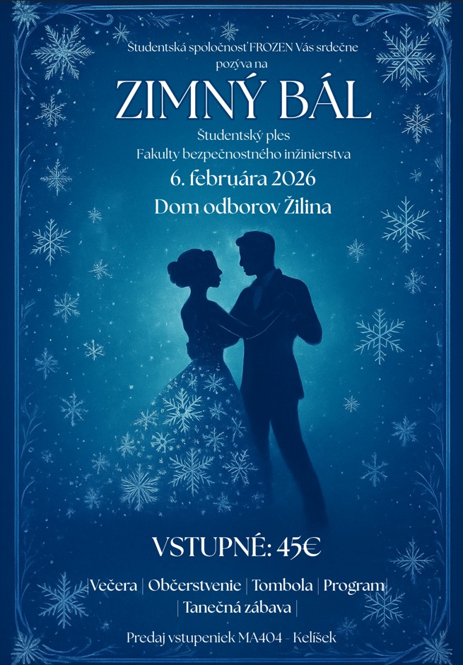 Zimný bál - Ples študentov Fakulty bezpečnostného inžinierstva
