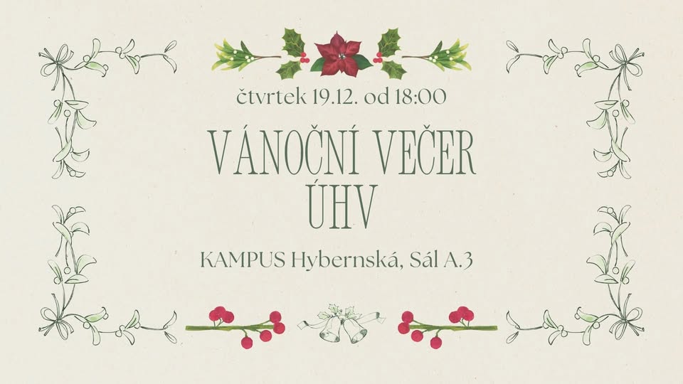 Vánoční večer Ústavu hudební vědy