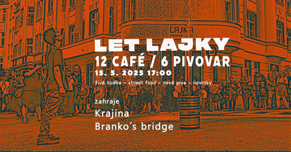 LET LAJKY 12 café / 6 pivovar