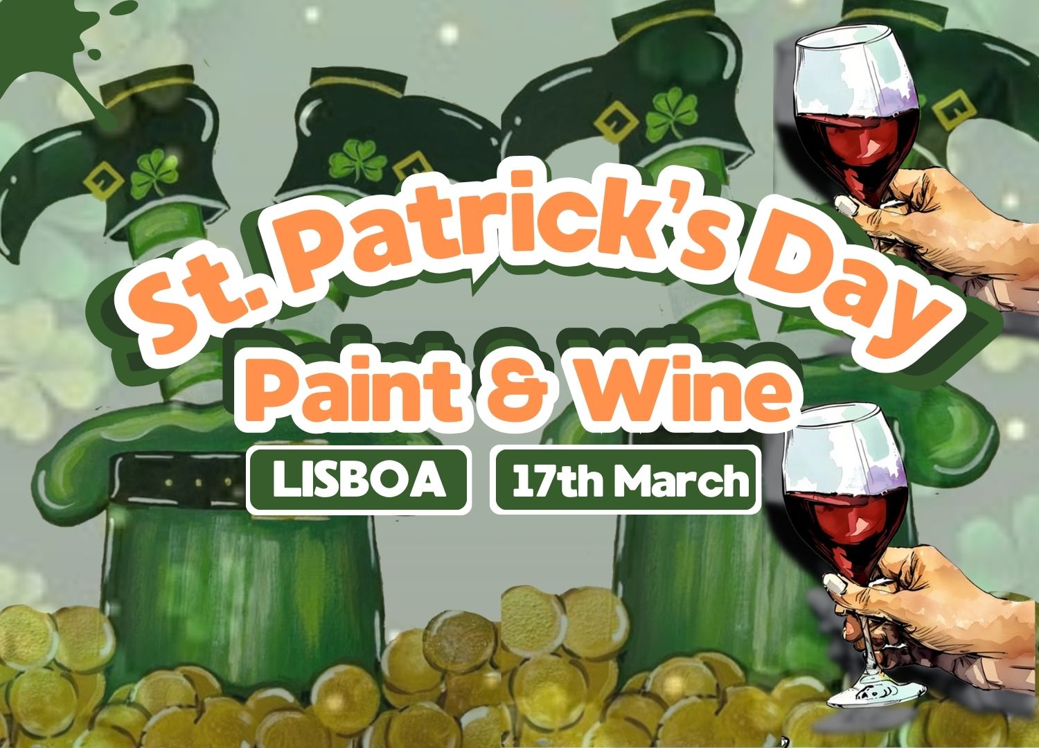 St. Paddy’s Day Paint & Wine Party