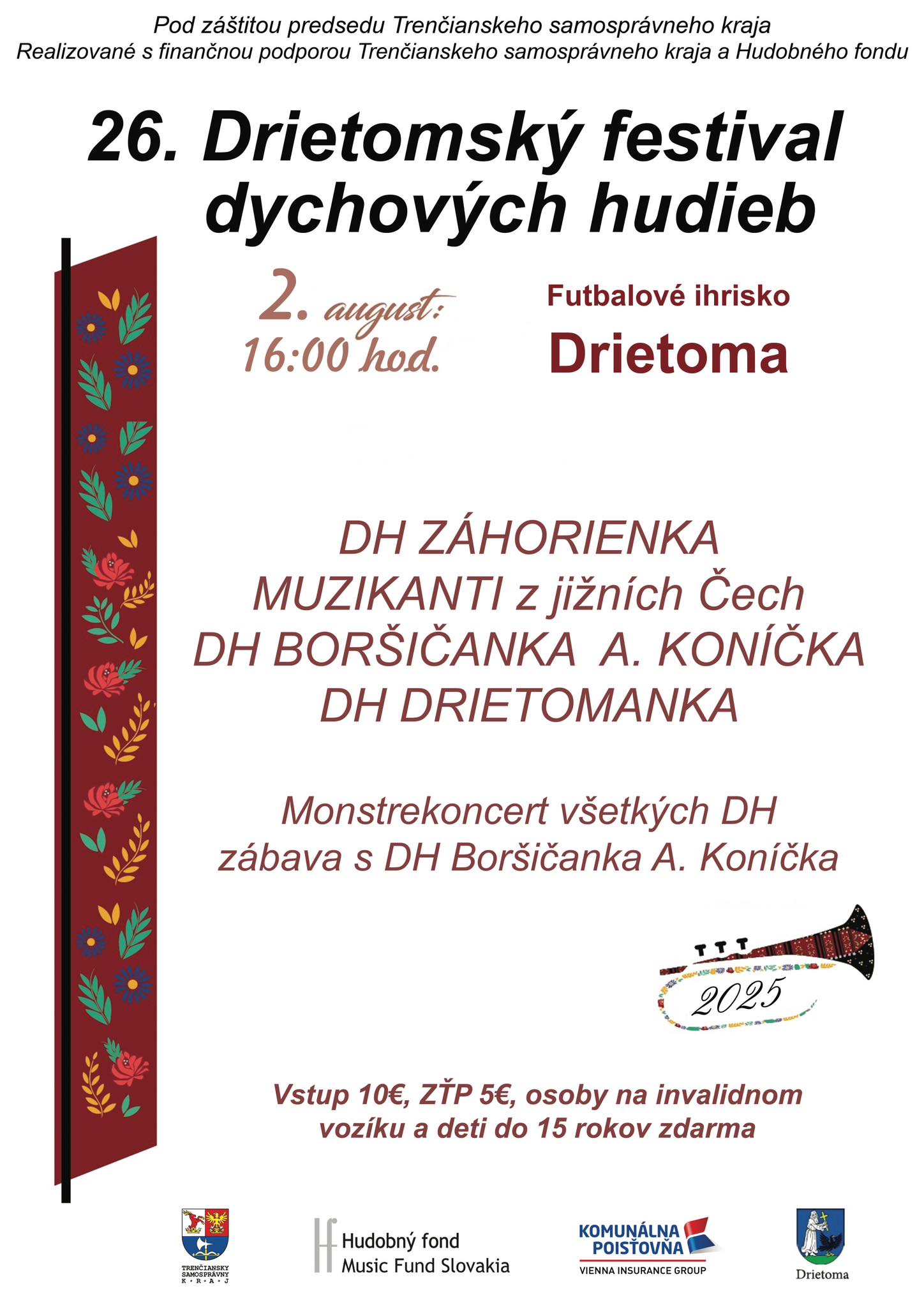 26. Drietomský festival dychových hudieb